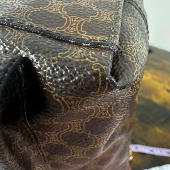 Celine Macadam Vintage Shoulder Bag Brown - Picture 15 of 16